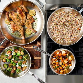 All-Clad D3 10in fry pan induction-compatible performance on any stove
