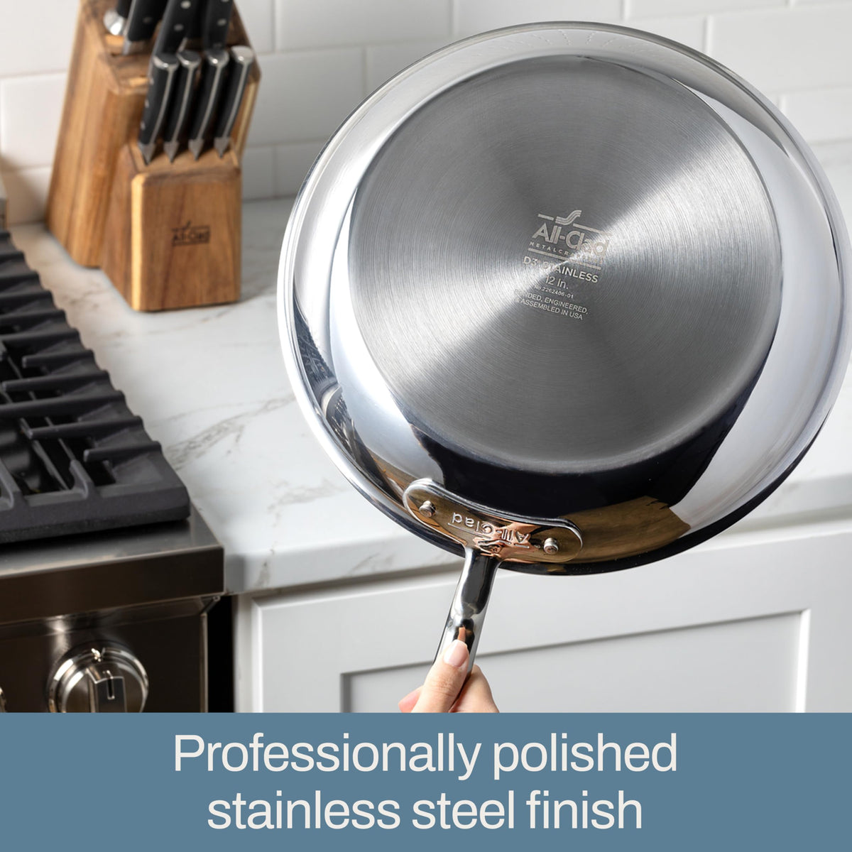 All-Clad D3 USA-made craftsmanship backed by lifetime warranty