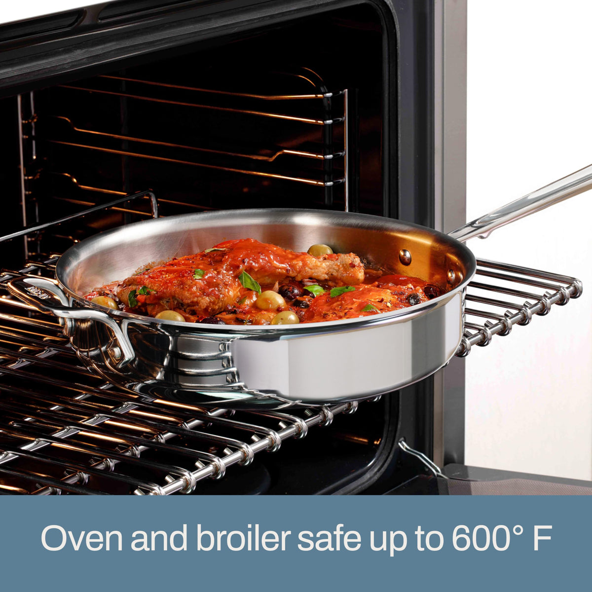 All-Clad D3 stainless induction-compatible base works on any cooktop