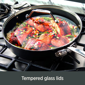 All-Clad Essentials glass lid lets you monitor contents