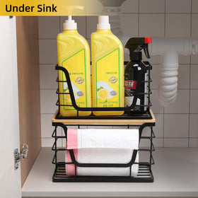 ALOCEO kitchen laundry and pantry organizer in compact footprint for home efficiency