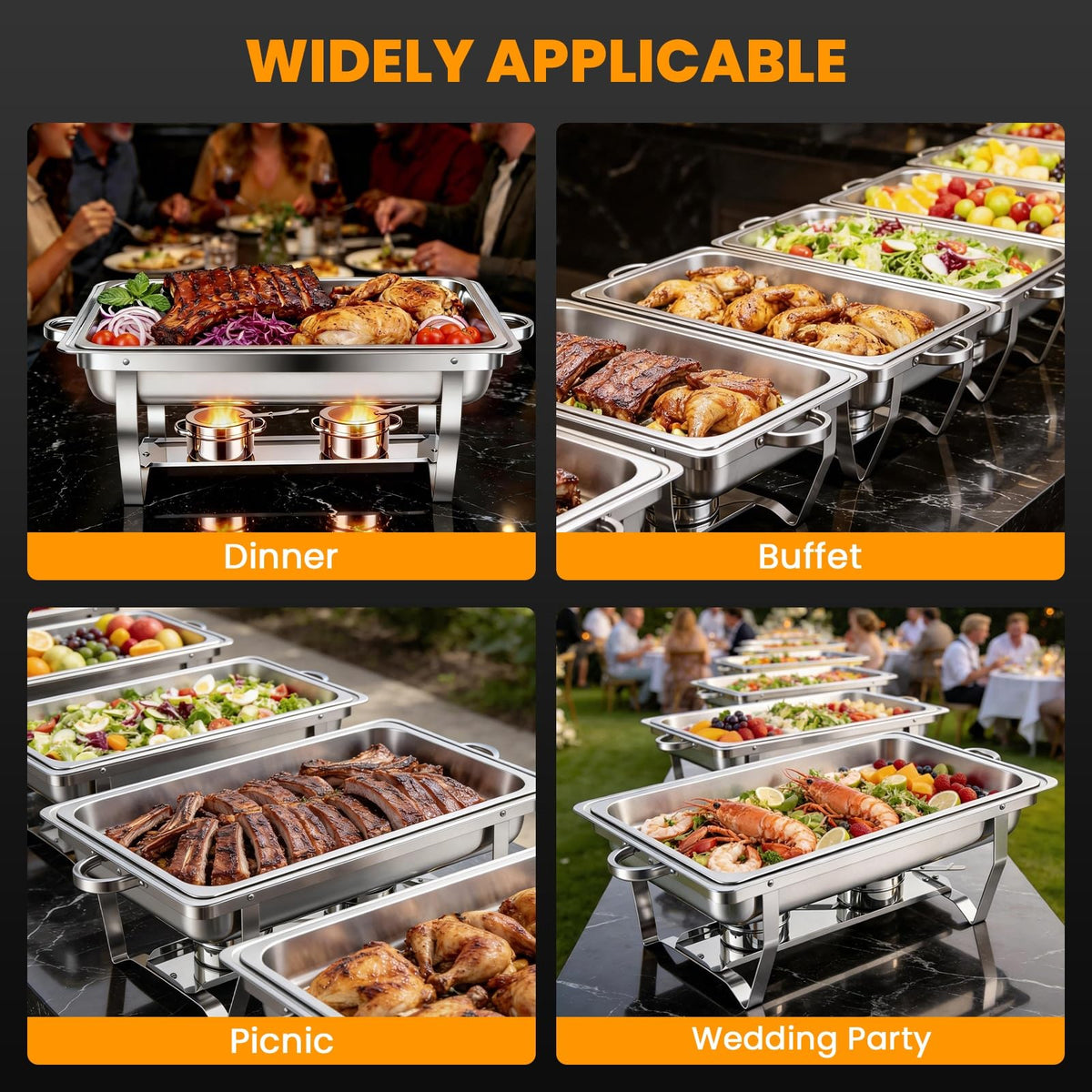 ALSO GO complete catering set for indoor and outdoor use.