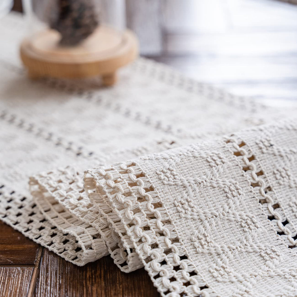 Alynsehom rustic boho runner suits farmhouse table styling