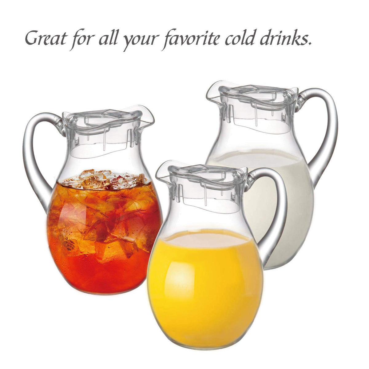 Amazing Abby Bubbly pitcher iced-tea-setup for quick serving.