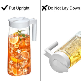 Amazing Abby Slim Tritan Pitcher pouring action highlights smooth pour and mess-free serving