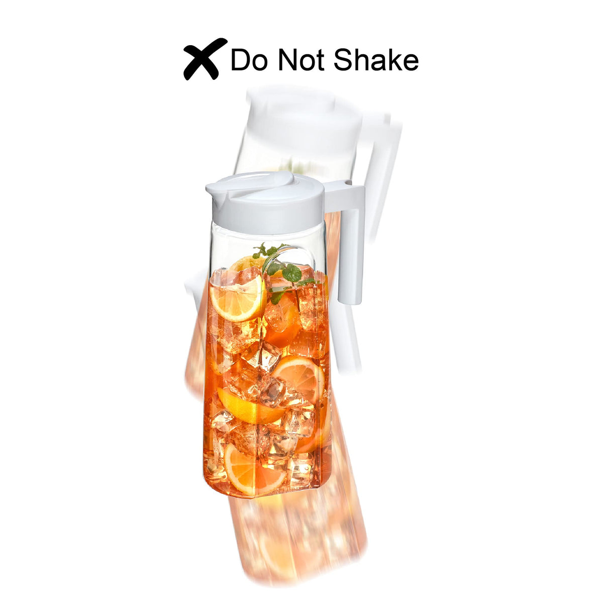 Amazing Abby Slim Tritan Pitcher crystal-clear body for stylish serving.