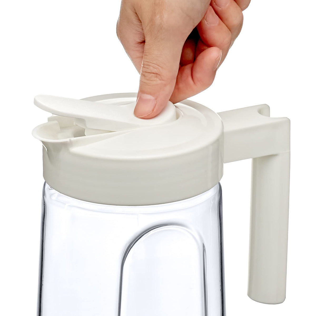 Amazing Abby Slim Tritan Pitcher pour-friendly design for entertaining.