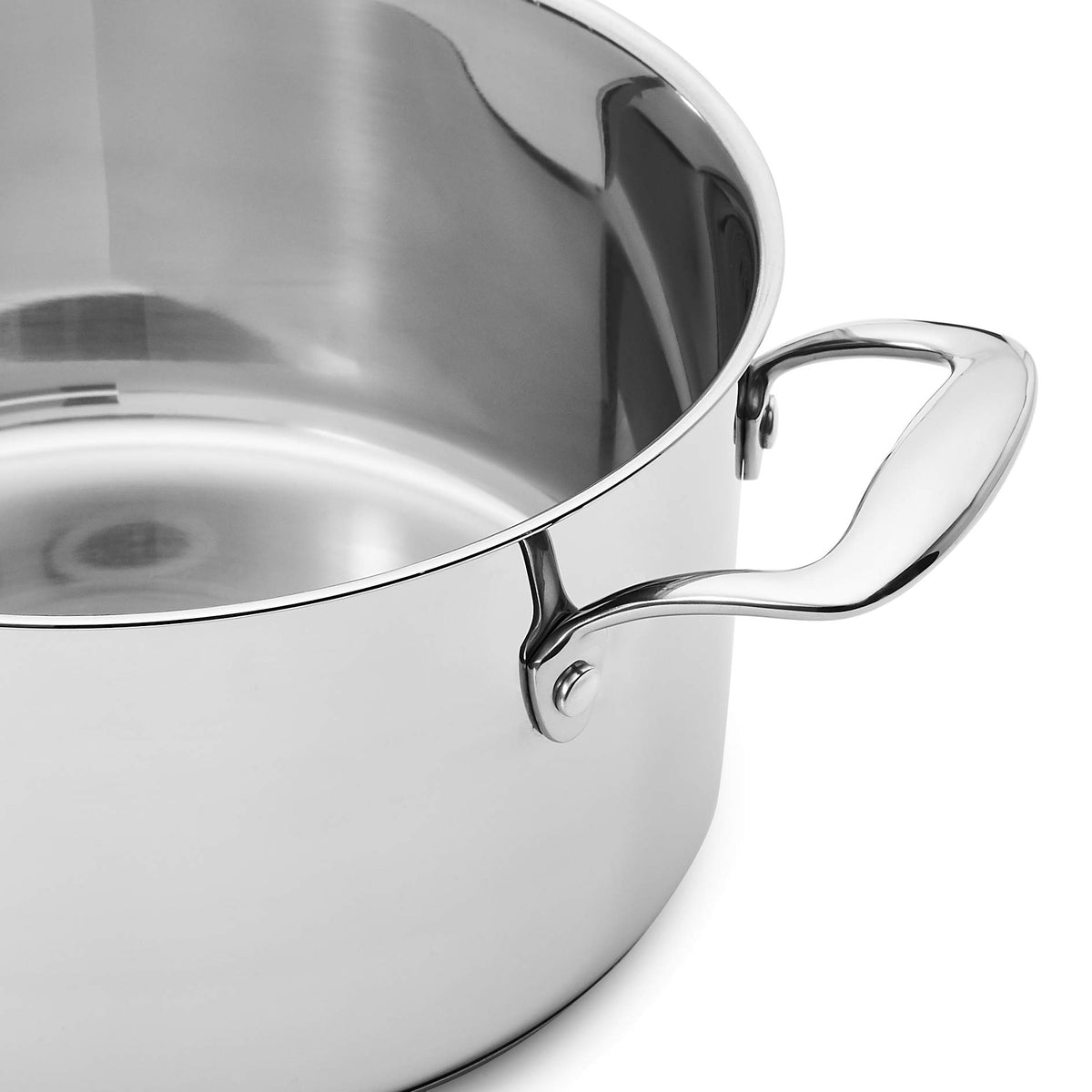 Amazon Basics 10-inch frypan with steady heat for browning.