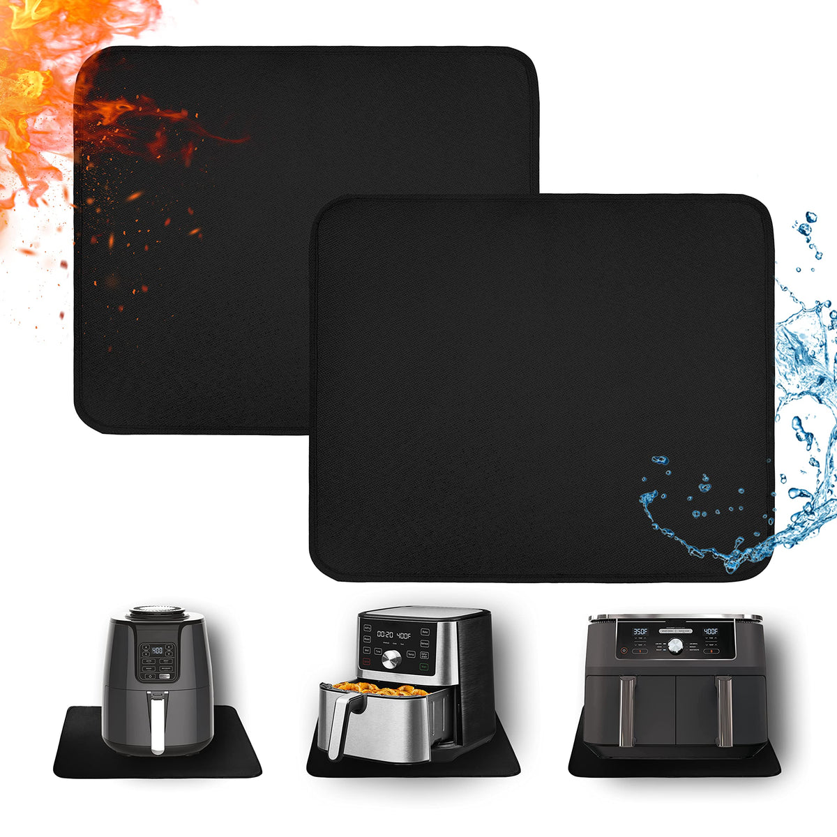 Amerbro countertop-protection mat shields counters from hot cookware.