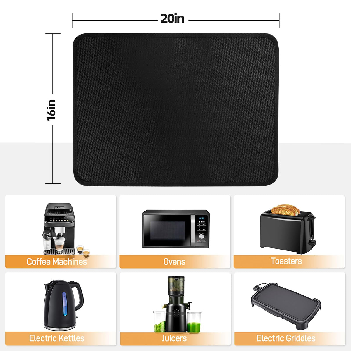 Amerbro non-slip mat provides stable support during use.