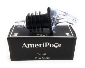 AmeriPour speed pourer with Patron pour spout delivers smooth, leak-free pours.