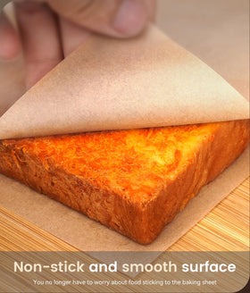 AMFOCUS non-stick baking paper used for cookies, bread, and pastries