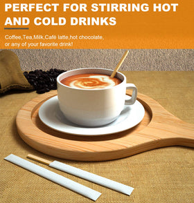 AMKOSKR heat resistant stirring sticks for coffee and tea.