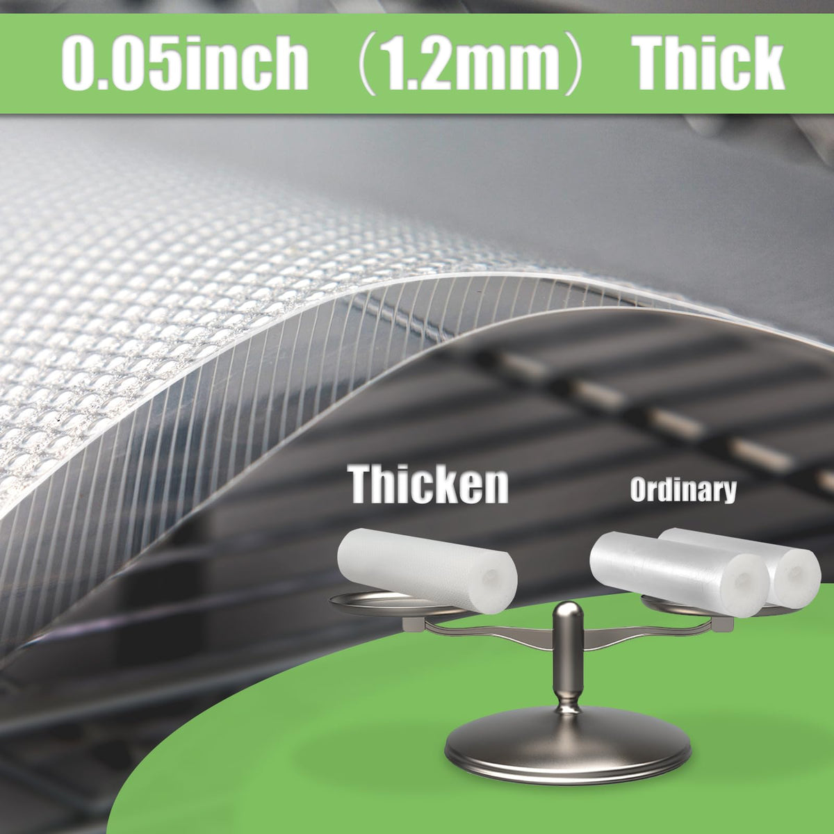 AMZABBY fridge liner keeps fruits and veggies organized with non-slip texture.