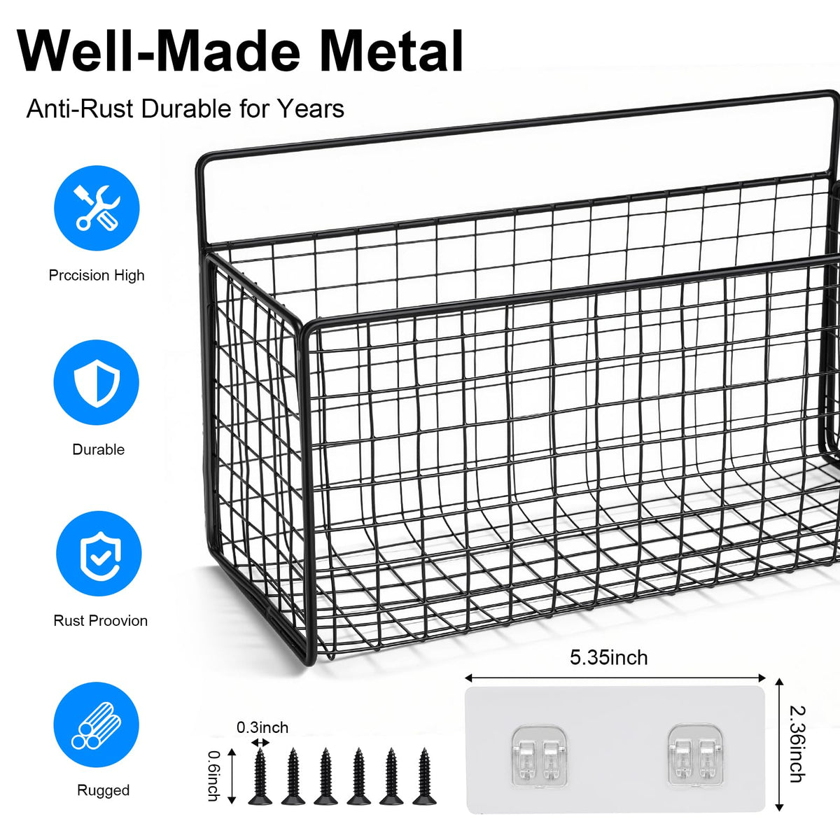 AMZABBY carbon steel lid organizer close-up highlights durability for daily use.