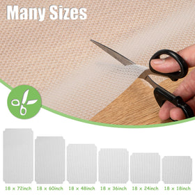AMZABBY non-slip liner for glass shelves keeps items steady