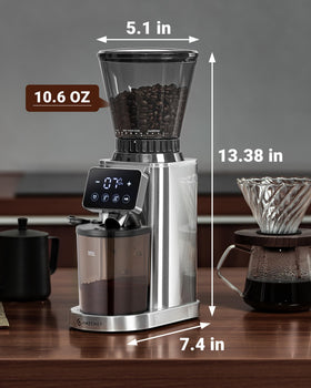 AMZCHEF portafilter stand keeps espresso gear secure during grinding.