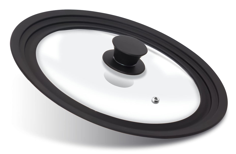 Anaeat silicone universal lid fits 9.5-inch pots for versatile kitchen coverage.