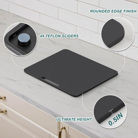 ANBOXIT metal appliance slider matte black finish complements kitchen decor
