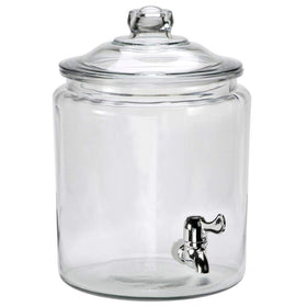 Anchor Hocking Heritage Hill 2-gallon dispenser with spigot for easy serving.