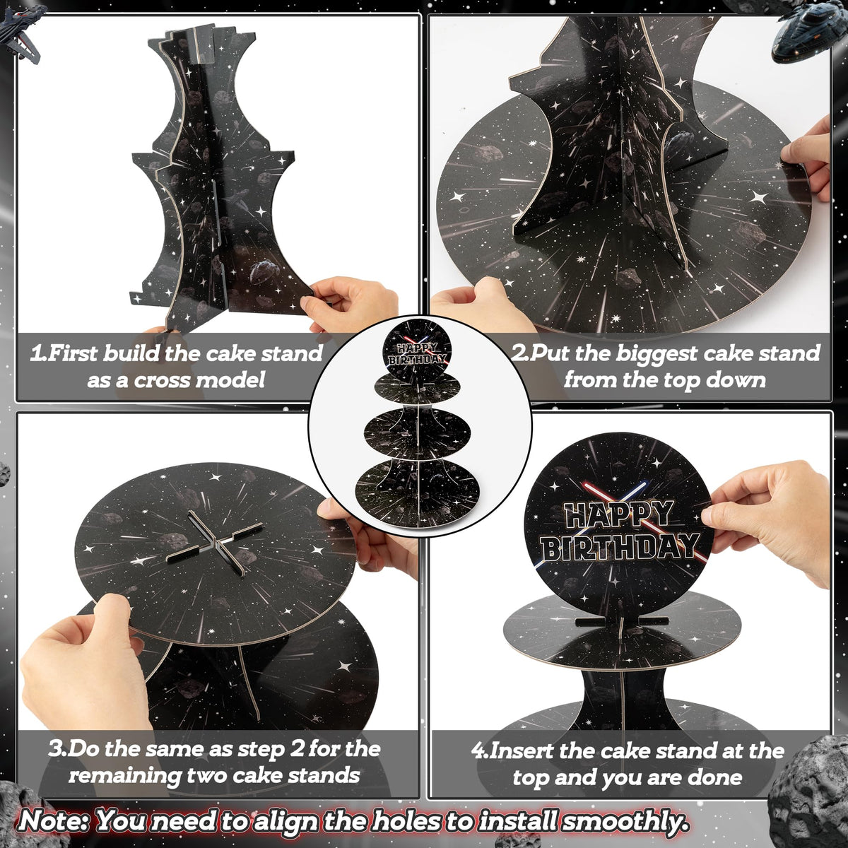 Decorative Star Wars motif adds party vibe to snack table