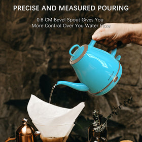 Anfilank 1L kettle reservoir ready for single cups or full pots.