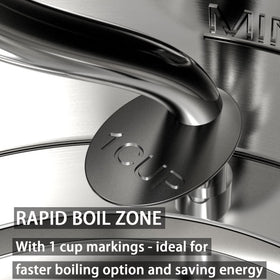 Anfilank heat-resistant handle delivers a comfortable grip.