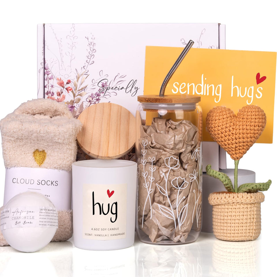 Anforsun Get Well Giftbox contents show a thoughtful recovery care package for comfort