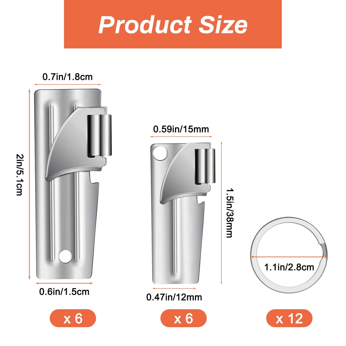 Anglecai P-51 can opener design for durable camping use
