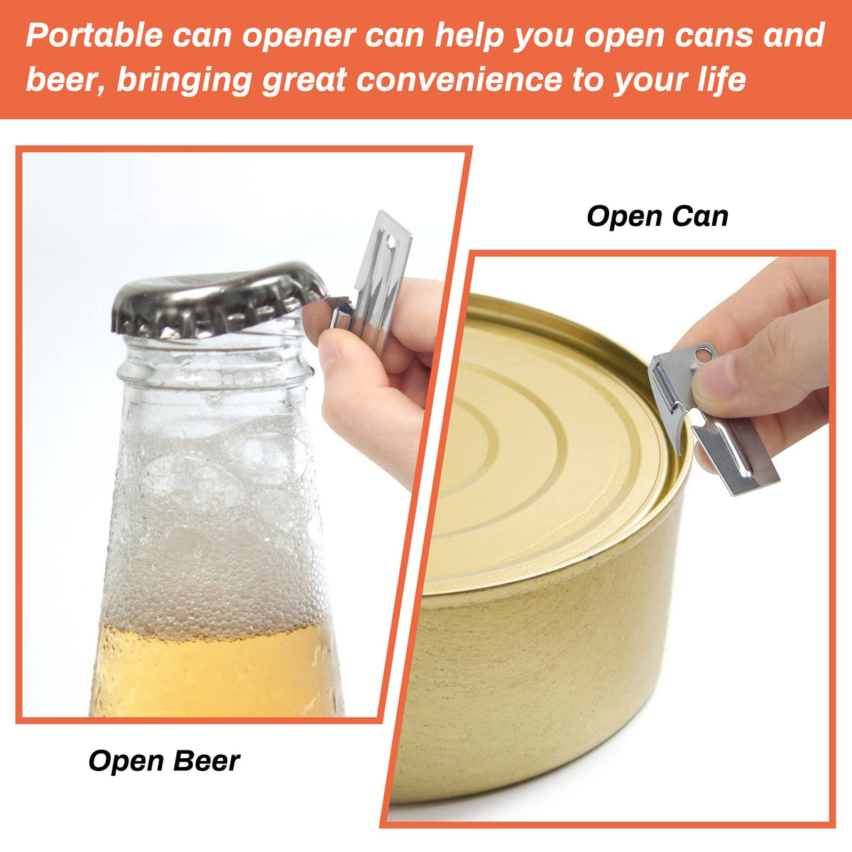 Anglecai stainless steel can openers built for rugged outdoor adventures