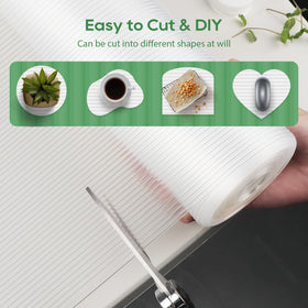 Anoak kitchen liner provides durable washable protection for shelves