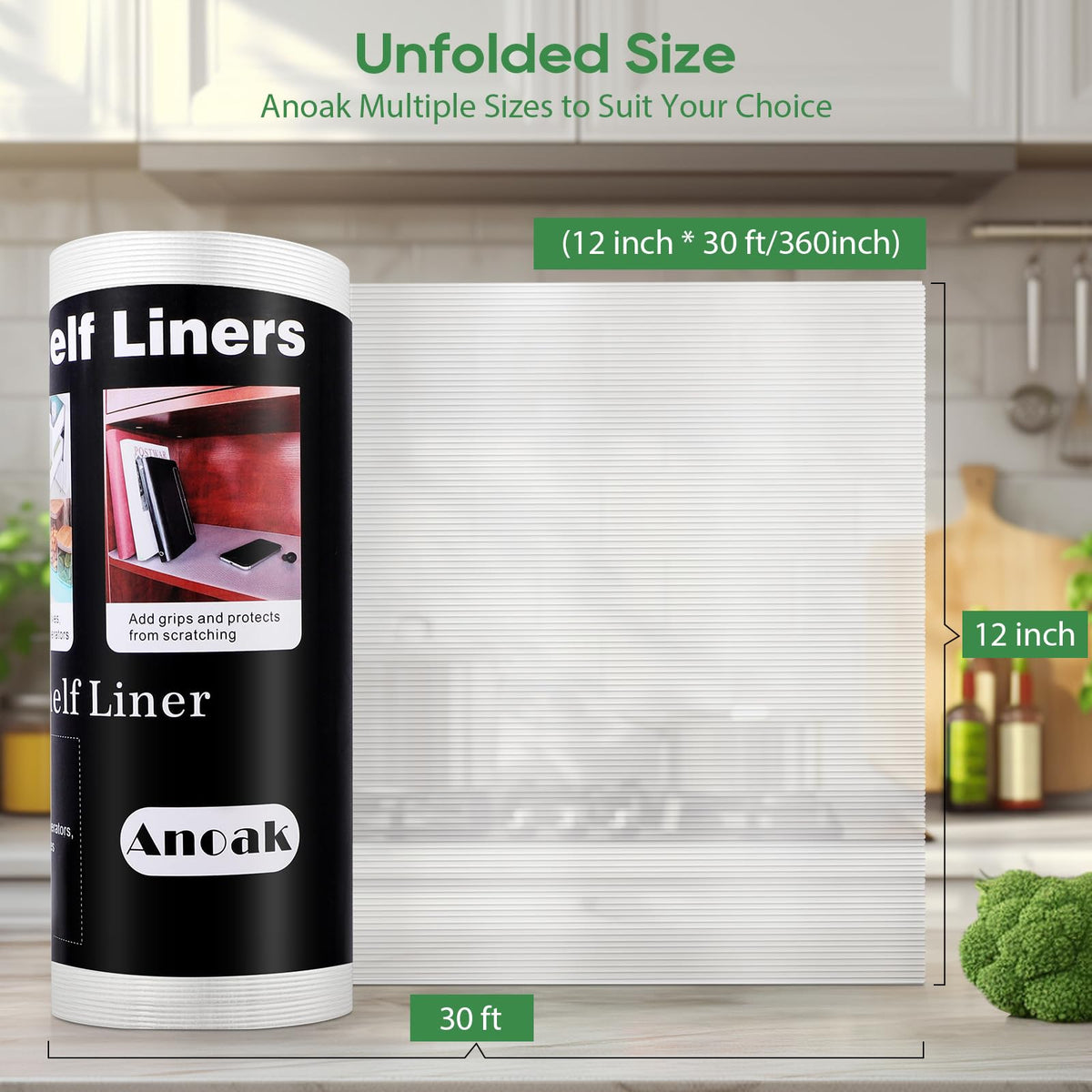 Anoak multi-use liner protects furniture and organizes spaces efficiently.
