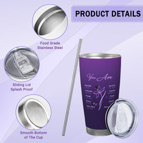ANSTING BPA-free lid prevents spills during travel.