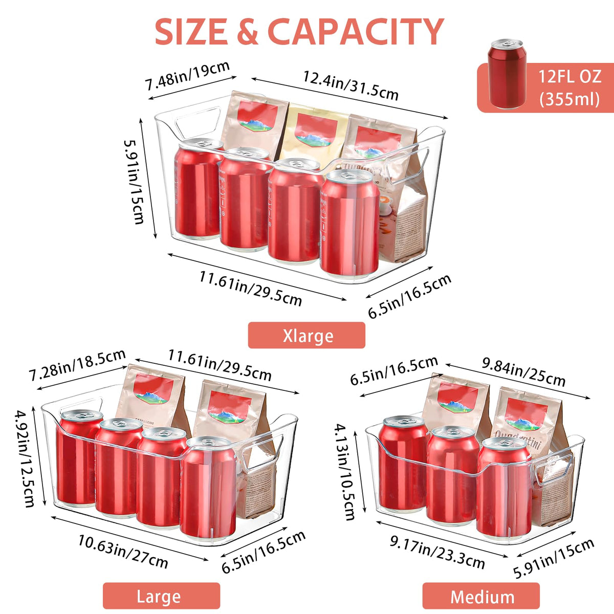 AntStep clear storage bin in cabinet highlighting easy access and organization