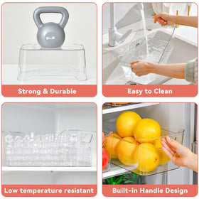 AntStep transparent pantry bin placed in kitchen cabinet for decluttering