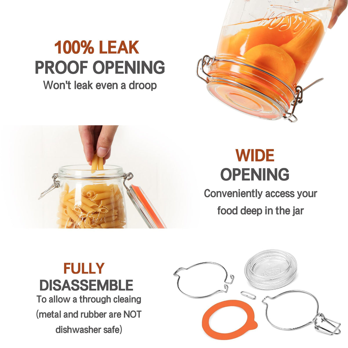 Anwoi transparent body lets you spot ingredients at a glance.