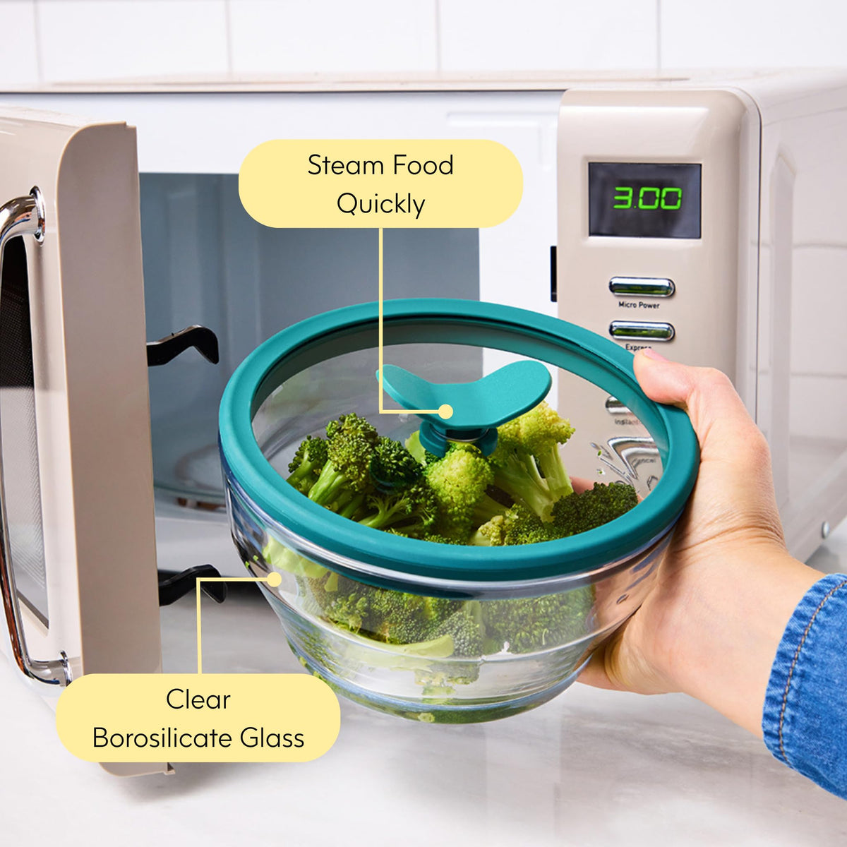 Anyday 4-Cup deep dish ideal for leftovers and sides.