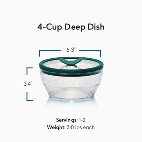Anyday vented glass lid for splatter-free microwave reheating.