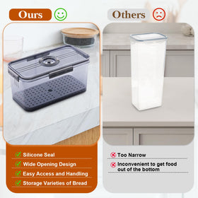 ANYPROLUS multi-use bread box helps extend storage time and reduce waste.
