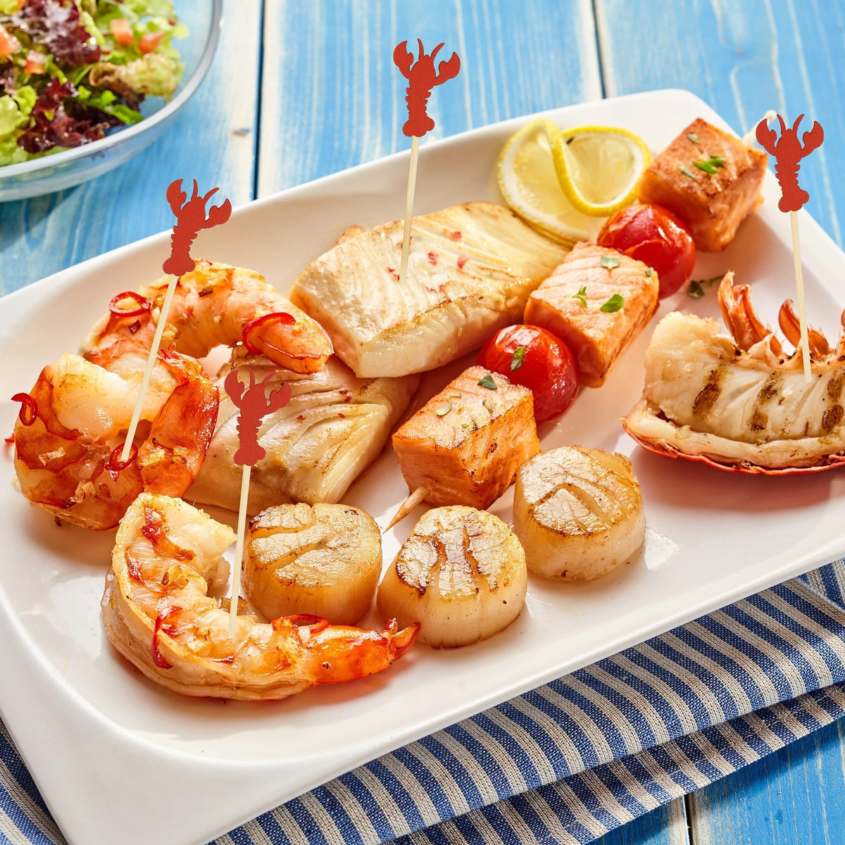 Aodaer crayfish toothpicks elevate cakes and desserts with whimsy.