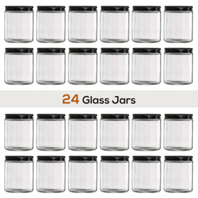 AOZITA 8oz jar with metal lid for candle making and fragrance blends.
