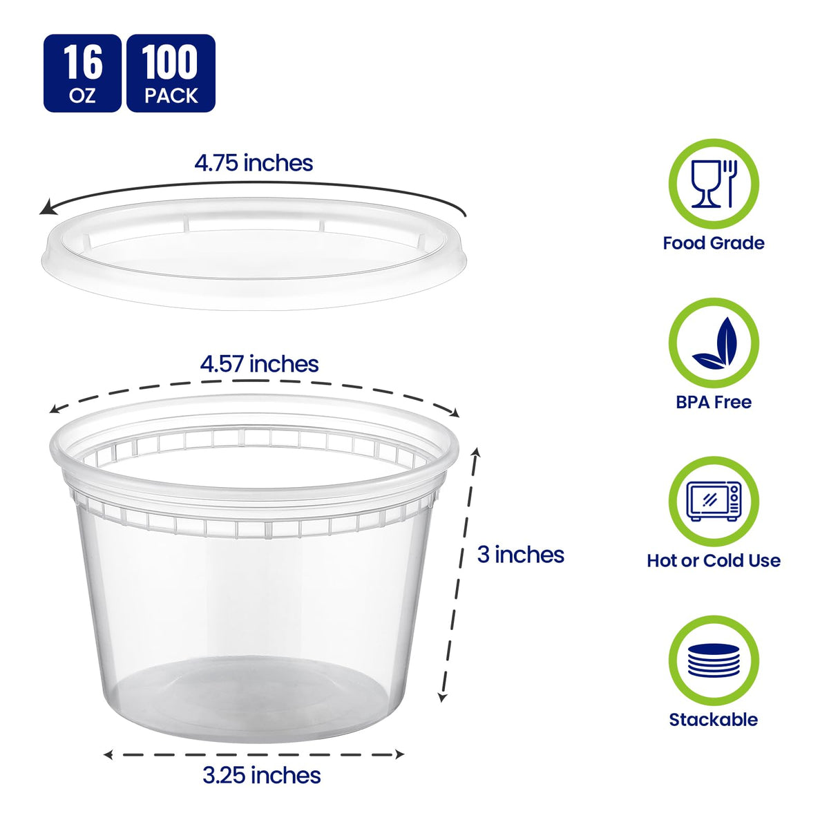 AOZITA airtight sealing lids ensure secure storage and spill prevention.