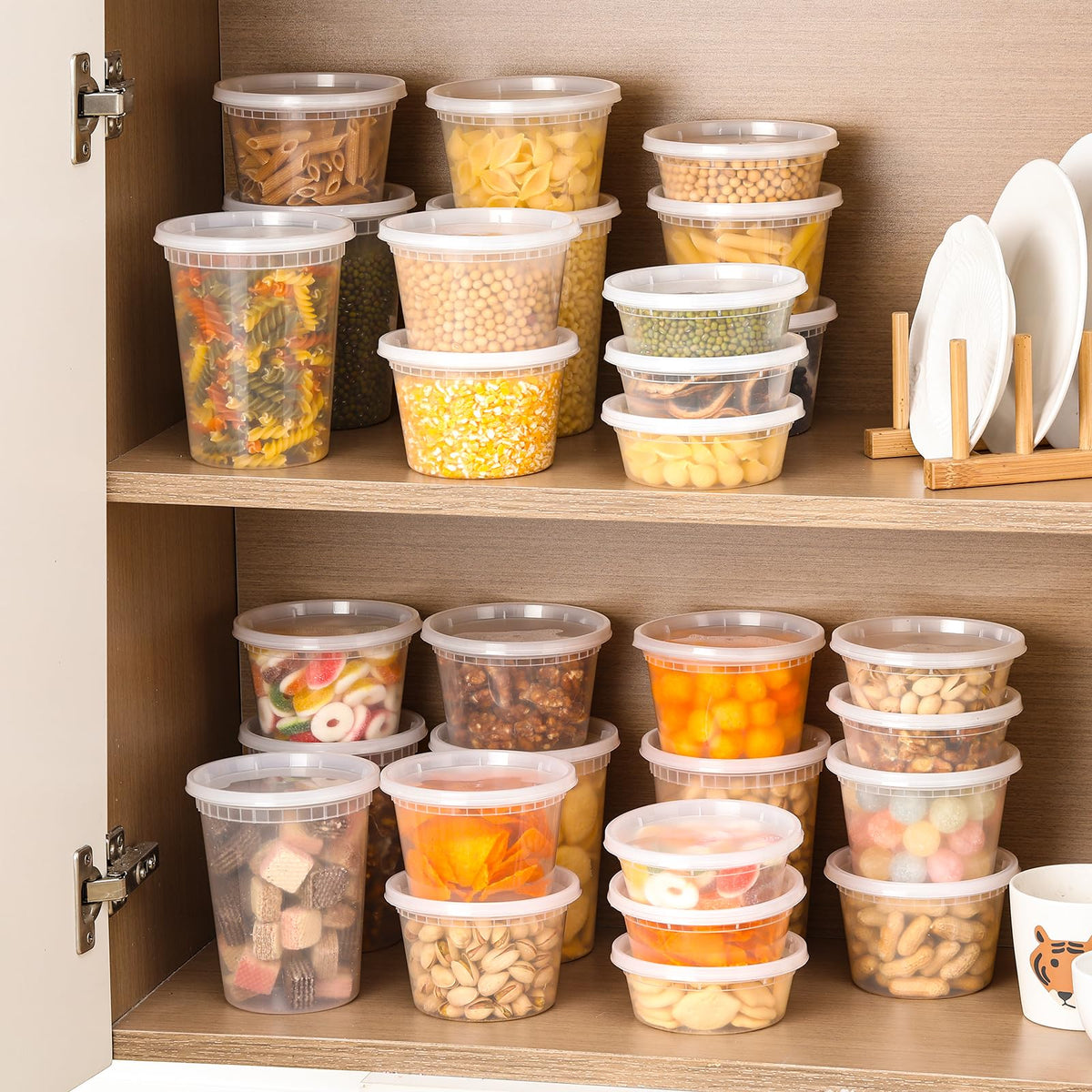 AOZITA containers dishwasher-safe on top rack