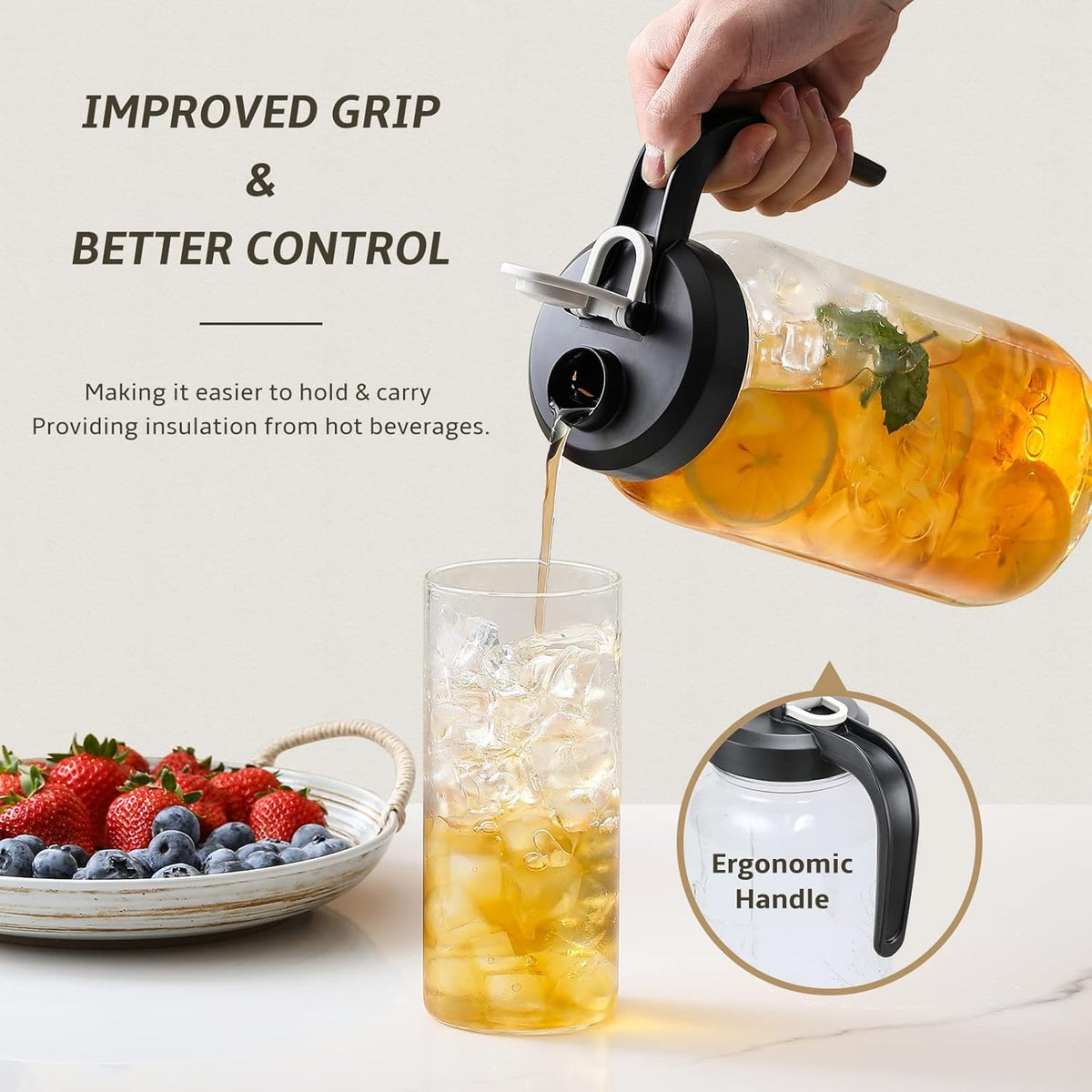 AOZITA leak-proof lid design prevents spills during transport.
