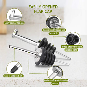 AOZITA stainless funnel for tidy refilling