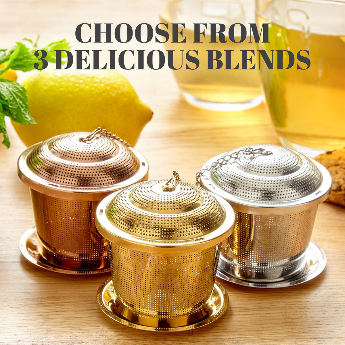 Two infusers in a set ready to brew for friends and family.