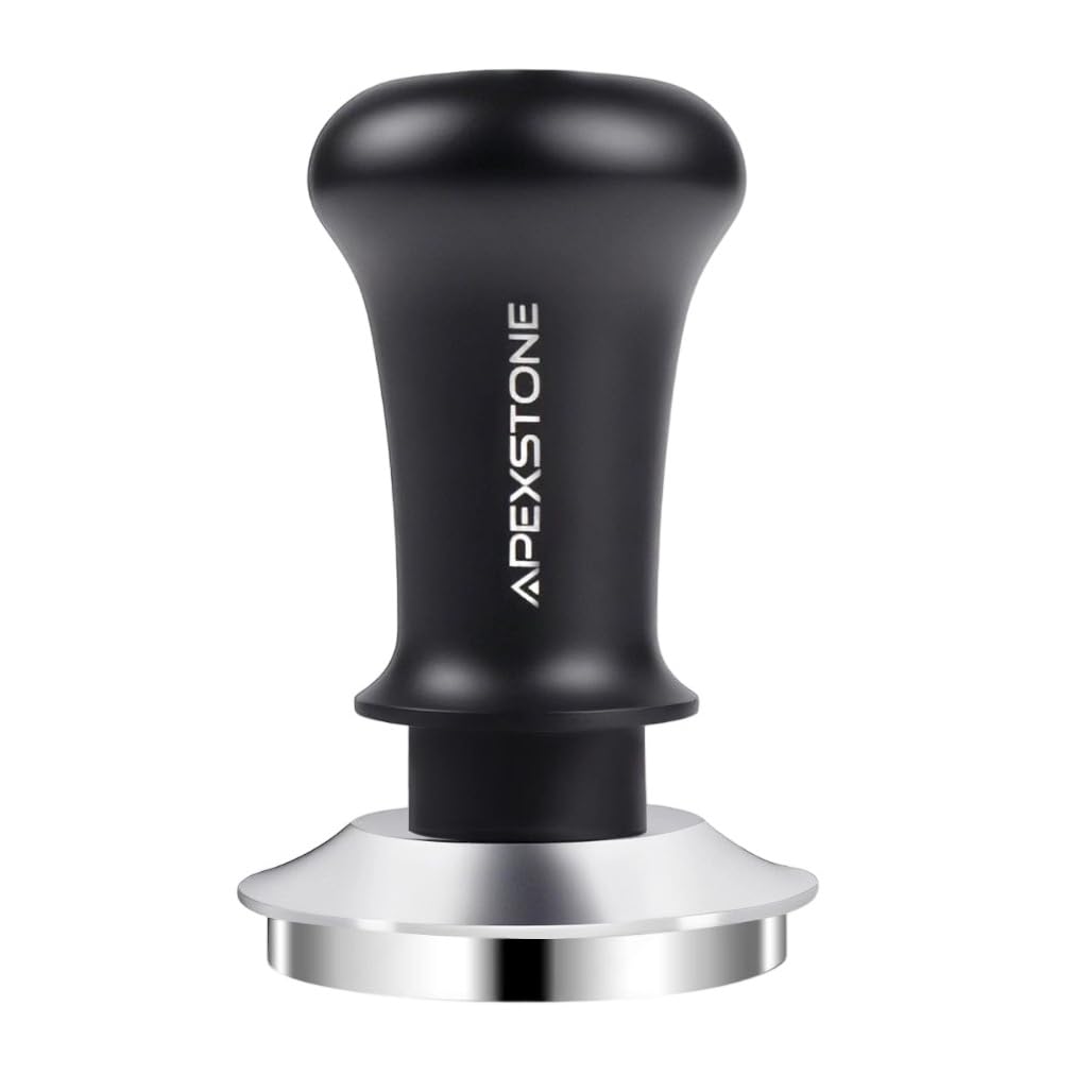 Apexstone 51mm spring-loaded coffee tamper base for consistent espresso tamping