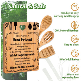 Apjielop bamboo colanders promote quick rinsing and air circulation after washing.