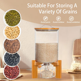 Aprilhp airtight lid keeps rice fresh and odor-free.