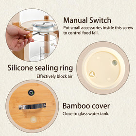 Aprilhp stainless steel handle makes lid lifting easy.